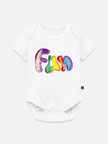 FUN - Baby Premium Kurzarmbody - Weiß