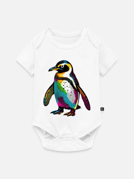 Pinguin - Baby Premium Kurzarmbody - Weiß