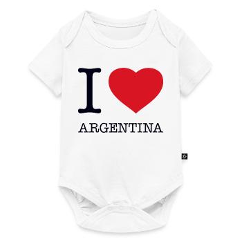 I LOVE ARGENTINA - Baby Premium short-sleeve bodysuit - white - Front