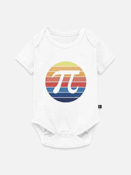 Mathe Pi Retro - Baby Premium Kurzarmbody - Weiß