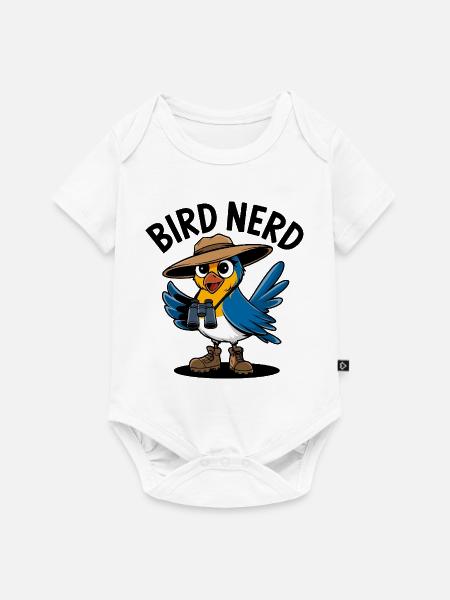 Vogel-Nerd-Entdecker - Baby Premium Kurzarmbody - Weiß