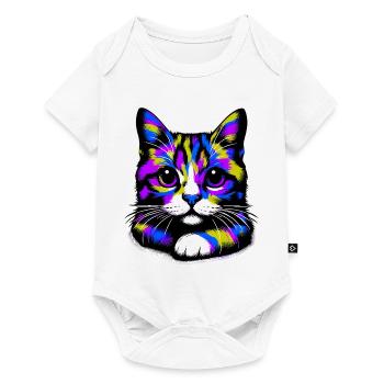 Cat - Baby Premium short-sleeve bodysuit - white - Front