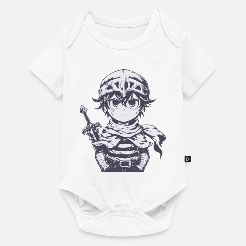 Petit chevalier de la forêt avec épée - Body à manches courtes Premium Bébé - blanc