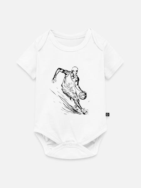 Basketballspieler - Baby Premium Kurzarmbody - Weiß