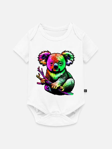 Koala - Baby Premium Kurzarmbody - Weiß