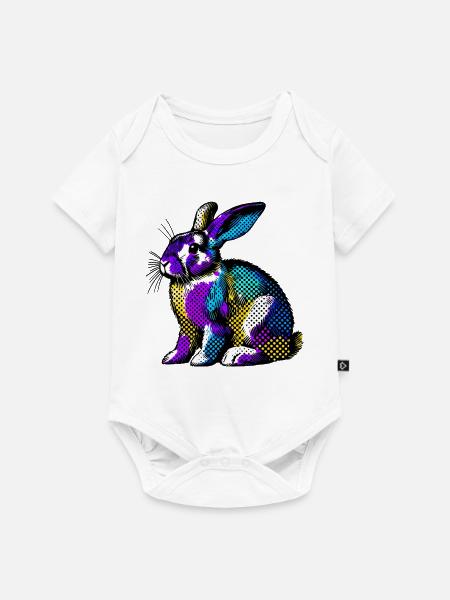 Kaninchen - Baby Premium Kurzarmbody - Weiß