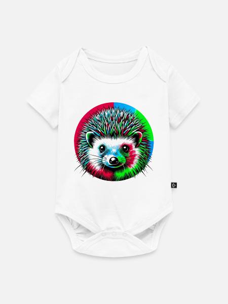 Igel - Baby Premium Kurzarmbody - Weiß