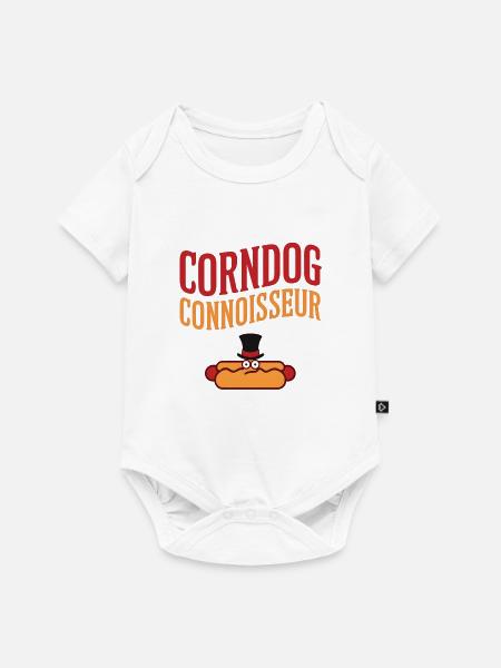 Corndog Connoisseur - Baby Premium Kurzarmbody - Weiß