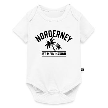 Norderney ist mein Hawaii - Baby Premium Kurzarmbody - Weiß - Vorne