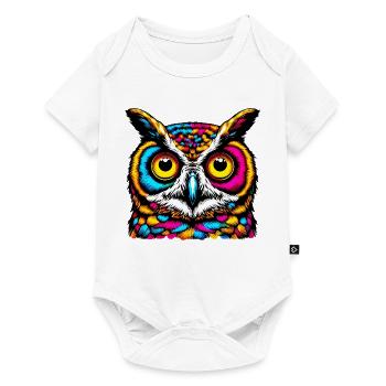 Hibou - Body à manches courtes Premium Bébé - blanc - Devant