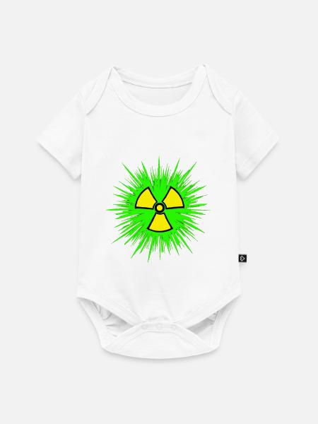Nuklear Radioaktiv Chemie Atomkraft Nuklearzeichen - Baby Premium Kurzarmbody - Weiß