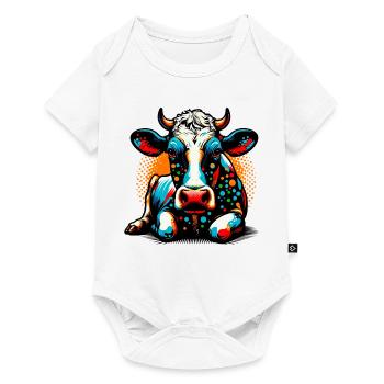 Vache - Body à manches courtes Premium Bébé - blanc - Devant