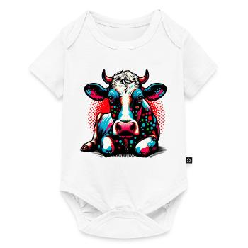 Vache - Body à manches courtes Premium Bébé - blanc - Devant