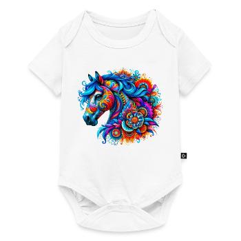 Horse - Baby Premium short-sleeve bodysuit - white - Front