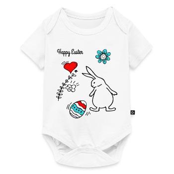 Joyeuses Pâques - Body à manches courtes Premium Bébé - blanc - Devant