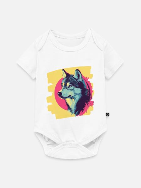 Husky - Baby Premium Kurzarmbody - Weiß