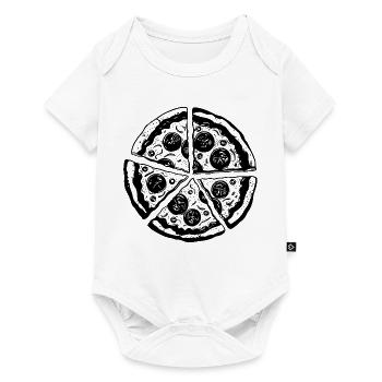 Pizza Drawing - Baby Premium short-sleeve bodysuit - white - Front
