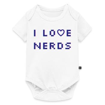 J’adore les nerds - Body à manches courtes Premium Bébé - blanc - Devant