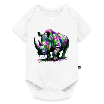 Rhinoceros - Baby Premium short-sleeve bodysuit - white - Front