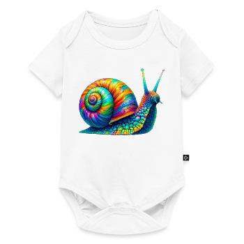 Escargot - Body à manches courtes Premium Bébé - blanc - Devant