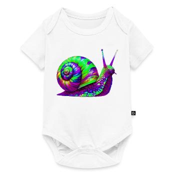 Escargot - Body à manches courtes Premium Bébé - blanc - Devant