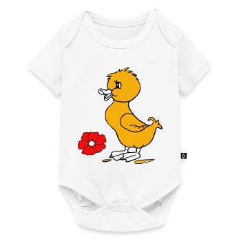 Poussins de Pâques Joyeuses Pâques - Body à manches courtes Premium Bébé - blanc - Devant