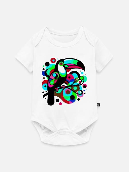 Tukan - Baby Premium Kurzarmbody - Weiß