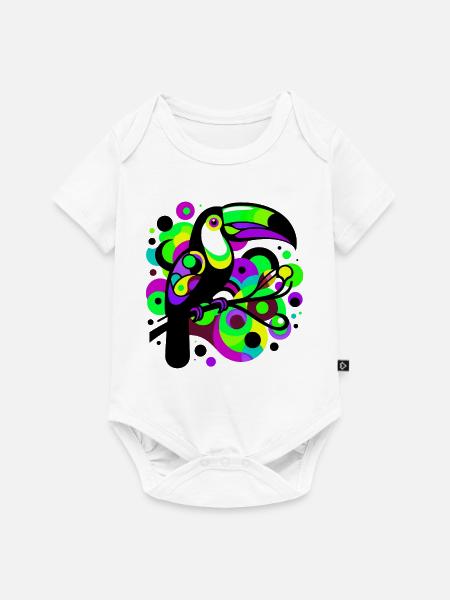 Tukan - Baby Premium Kurzarmbody - Weiß