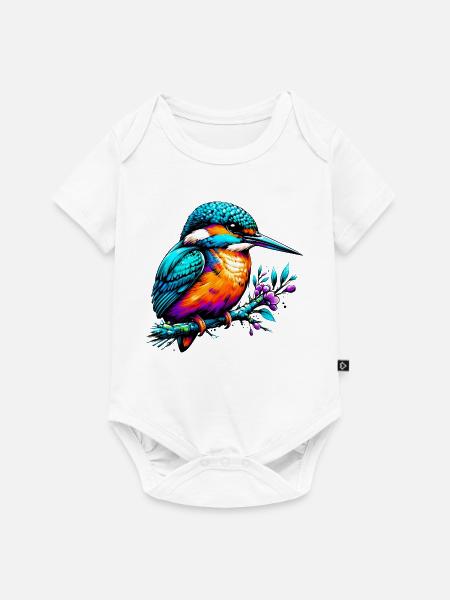Eisvogel - Baby Premium Kurzarmbody - Weiß