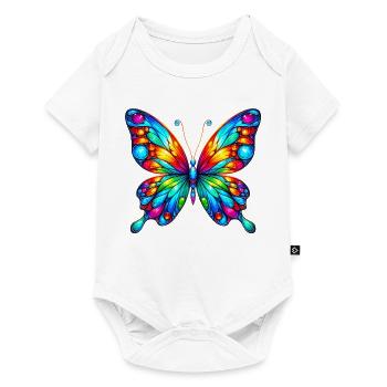 Papillon - Body à manches courtes Premium Bébé - blanc - Devant