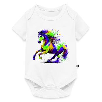 Cheval - Body à manches courtes Premium Bébé - blanc - Devant