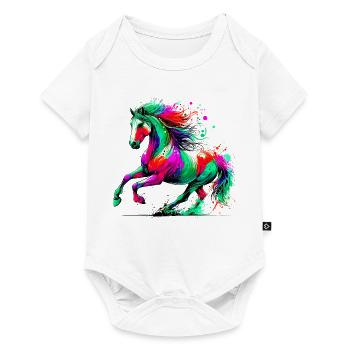 Cheval - Body à manches courtes Premium Bébé - blanc - Devant