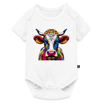 Vache - Body à manches courtes Premium Bébé - blanc - Devant