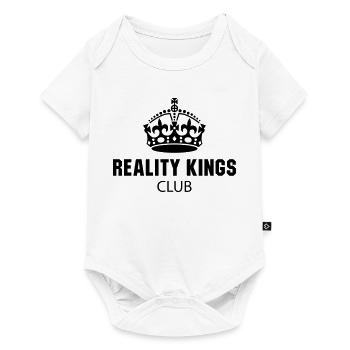 Reality Kings Club - Baby Premium Kurzarmbody - Weiß - Vorne