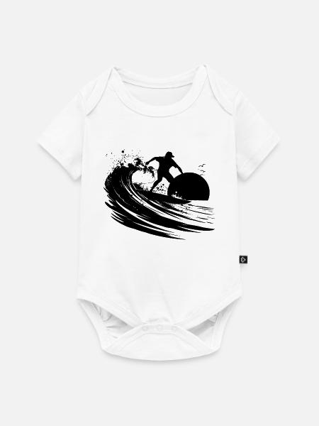 Surfer - Baby Premium Kurzarmbody - Weiß