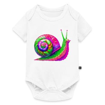 Escargot - Body à manches courtes Premium Bébé - blanc - Devant