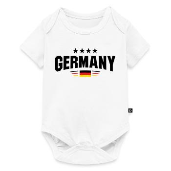 Courbe du ventilateur en Allemagne - Body à manches courtes Premium Bébé - blanc - Devant