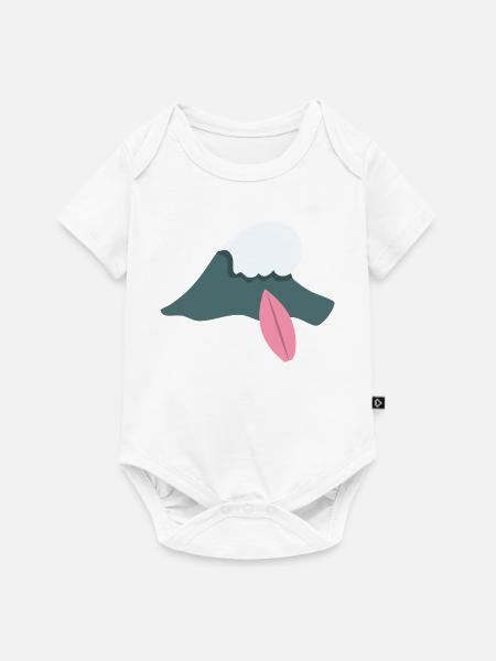 Surfing Wellenreiten - Baby Premium Kurzarmbody - Weiß