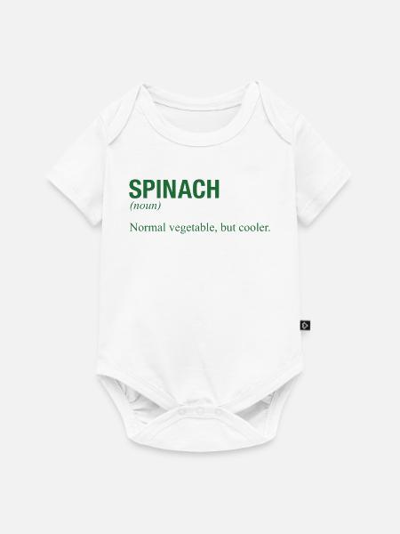 SPINACH - Baby Premium Kurzarmbody - Weiß