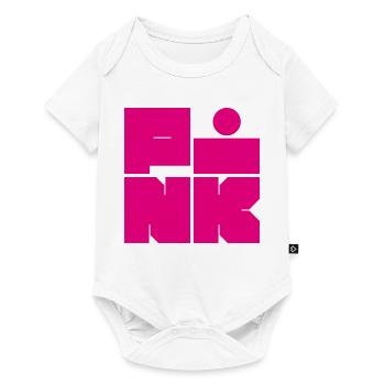 Bold & Fun – PINK Statement in knalligem Style - Baby Premium Kurzarmbody - Weiß - Vorne