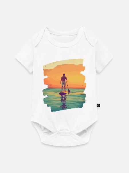 Stand-up-paddle SUP - Baby Premium Kurzarmbody - Weiß