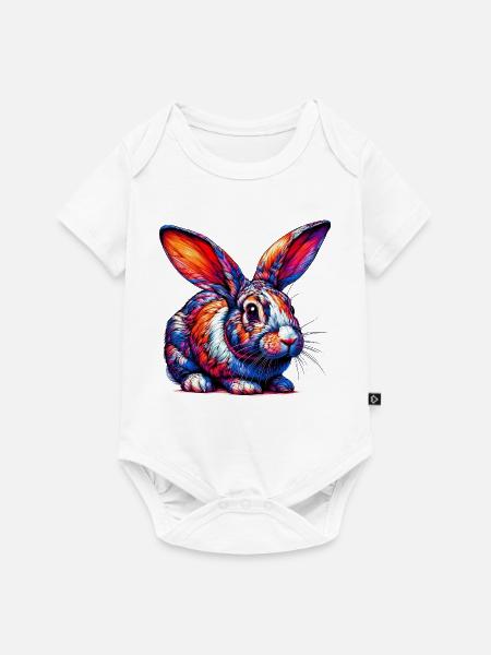Kaninchen - Baby Premium Kurzarmbody - Weiß