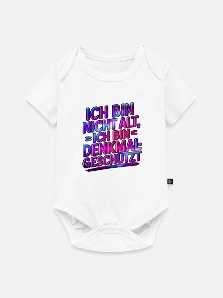 Ich bin nicht alt, ich bin denkmalgeschützt - Baby Premium Kurzarmbody - Weiß