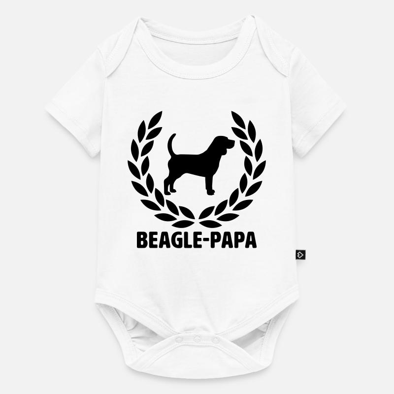 Papa Beagle - Body à manches courtes Premium Bébé - blanc