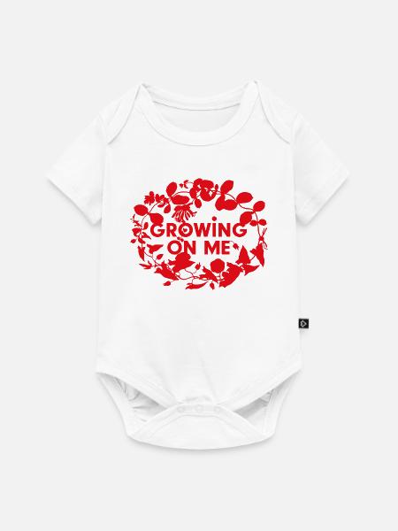 Growing on me - Baby Premium Kurzarmbody - Weiß