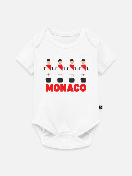 Monaco - Baby Premium Kurzarmbody - Weiß