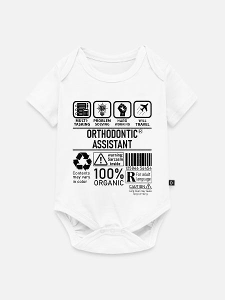 Orthodontic Assistant multi tasking problem - Baby Premium Kurzarmbody - Weiß