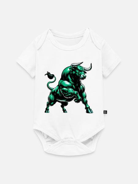 Stier - Baby Premium Kurzarmbody - Weiß