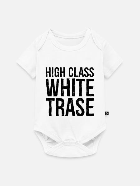 High class white trase - Baby Premium Kurzarmbody - Weiß