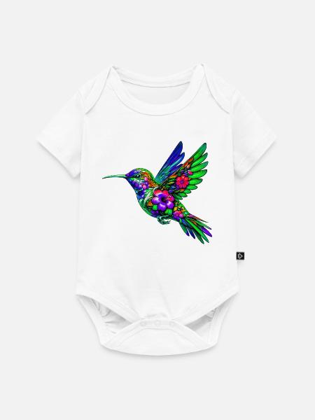 Kolibri - Baby Premium Kurzarmbody - Weiß